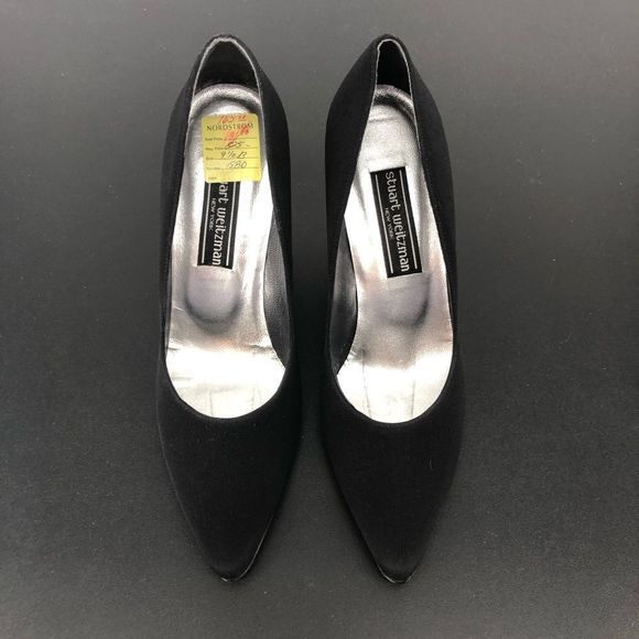 Stuart Weitzman Black Crystal Metal High Heels Pumps with Box - Picture 6 of 16